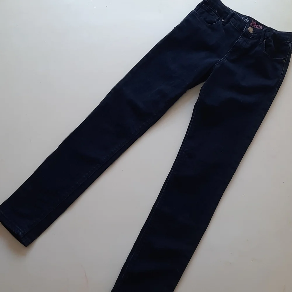 Gap Kids 12 Slim Super Skinny Denim Jeans Dark Wash Blue